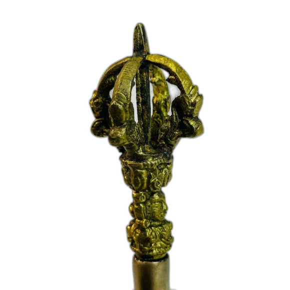 Tibetan Buddhist Meditation Bell Brass Zen Buddha Prayer - Picture 3 of 7